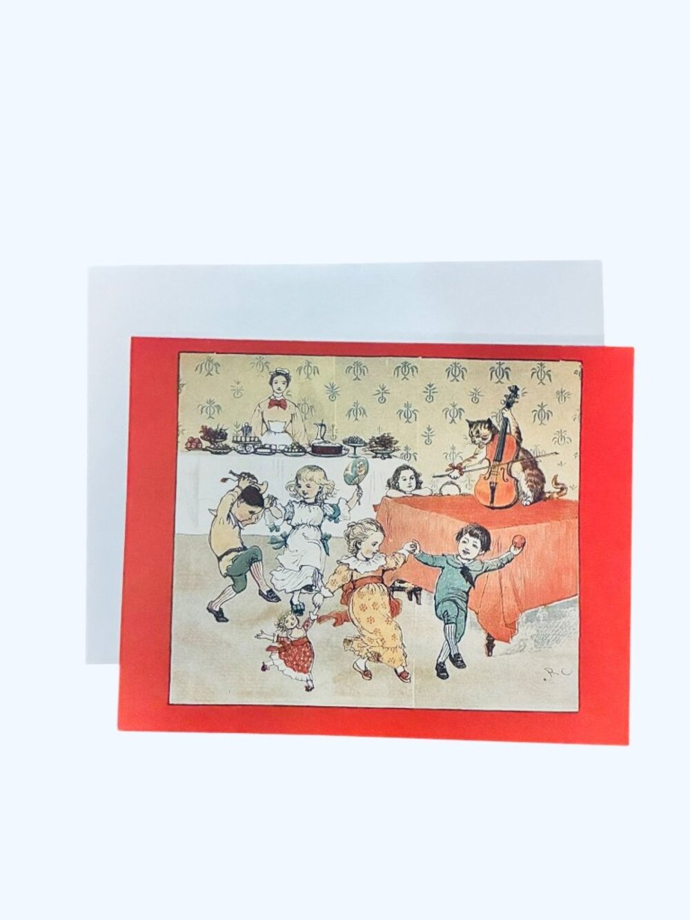 VTG 10-Count Box Notecards Museum Reproductions Olsen Line Hey Diddle Diddle Ran - Picture 4 of 12